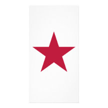 Flag of California Star Personalized Photo Card