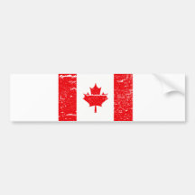 FLAG OF CANADA BUMPER STICKER