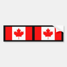 Flag Of Canada Bumper Stickers