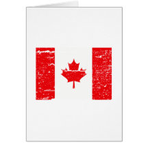 FLAG OF CANADA GREETING CARD