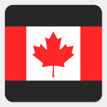 Flag Of Canada Square Stickers