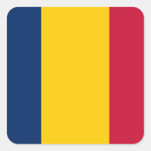 Flag of Chad Square Sticker