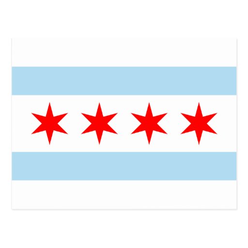 Flag of Chicago Postcards