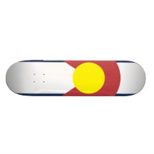 Flag of Colorado Skateboard Deck