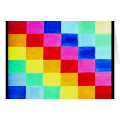 Flag of Colour Abstract Background Card by SerenethosArt