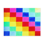Flag of Colour Abstract Background Postcard