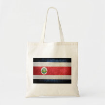 Flag of Costa Rica Tote Bags