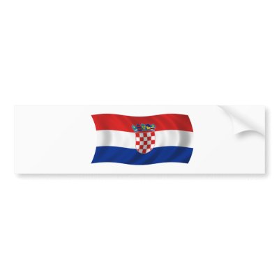 Flag of Croatia Bumper Stickers by dkessaris