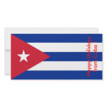 Flag of Cuba, Happy Holidays from Cuba Photo Card