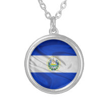Flag of El Salvador Custom Necklace