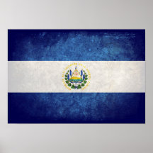 Flag of El Salvador Poster