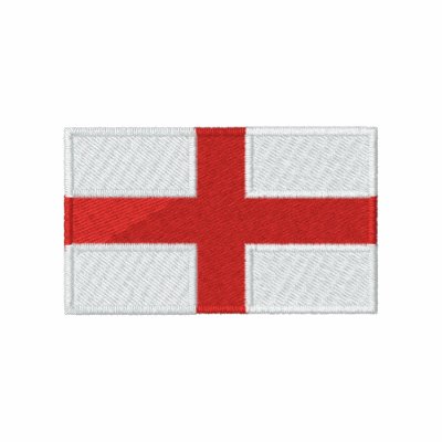 Flag of England men's embroidered polo shirt by JameneEmbroidery