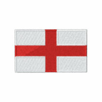 Flag of England men's embroidered polo shirt