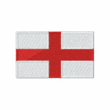 Flag of England men's embroidered polo shirt