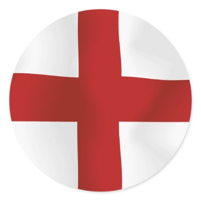 Flag Of England Round Stickers by worldflag