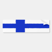 Flag of Finland Bumper Stickers