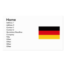 Flag of Germany Business Card