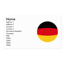 Flag of Germany Business Card Templates
