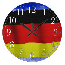Flag of Germany Patriotic Art Wall Clock