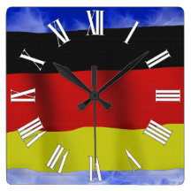 Flag of Germany Patriotic Art Wall Clock