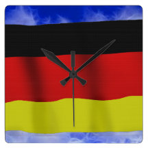 Flag of Germany Patriotic Art Wall Clock
