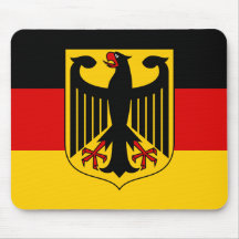 Flag of Germany with Crest Mouse Pads