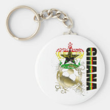 Flag of Ghana grunge logo gifts Key Chains