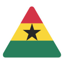 Flag of Ghana Sticker (Triangle)