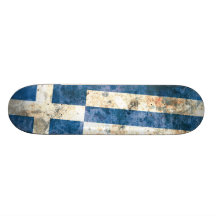 Flag of Greece Custom Skateboard