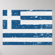 FLAG OF GREECE PRINT