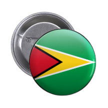 Flag of Guyana Pinback Button