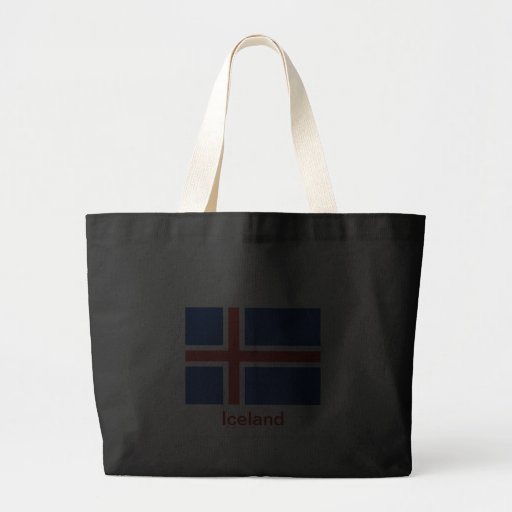 Flag of Iceland Canvas Bags