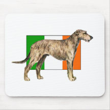 Flag of Ireland Irish wolfhound Gear Mouse Mat