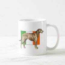 Flag of Ireland Irish wolfhound Gear Mugs