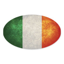 Flag of Ireland Oval Stickers
