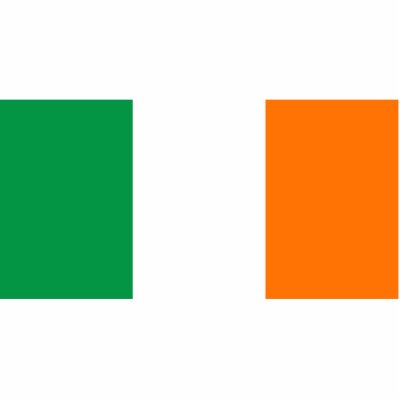 Flag of Ireland Acrylic Cut Outs by Ladiebug