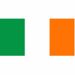 Flag of Ireland photo sculptures