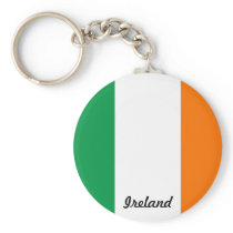 Flag of Ireland Round Key Chain