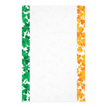Flag of Ireland Shamrocks Stationery Design