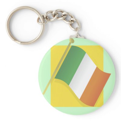 Flag of Ireland T-shirts and Gifts Keychains by stpatricksdaytshirts