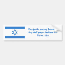 Flag of Israel, Bumper Sticker