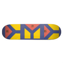 Flag of Kirovohrad_flag Skate Board Decks