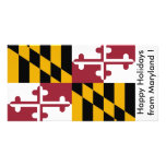 Flag of Maryland, Happy Holidays from U.S.A. Photo Card Template