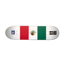 Flag_of_Mexico, MPP0808-SKATERS-ONLY~Skaters-On... Custom Skateboard