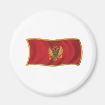 Flag of Montenegro Fridge Magnet