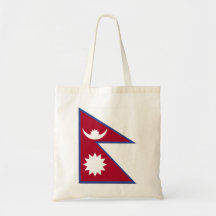 FLAG OF NEPAL TOTE BAG