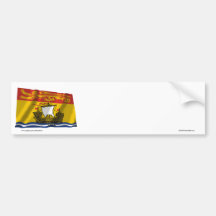 Flag of New Brunswick, Canada Bumper Stickers