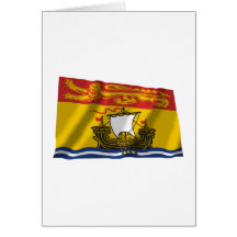 Flag of New Brunswick, Canada Greeting Cards