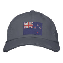Flag of New Zealand Embroidered Hats