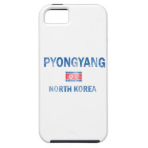 Flag of North Korea and  Pyongyang designs iPhone 5 Case